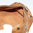 MCM Logogram Vicetos Shoulder Bag PVC Leather Brown Gold Auth bs26282-17