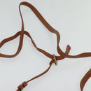 MCM Logogram Vicetos Shoulder Bag PVC Leather Brown Gold Auth bs26282-8