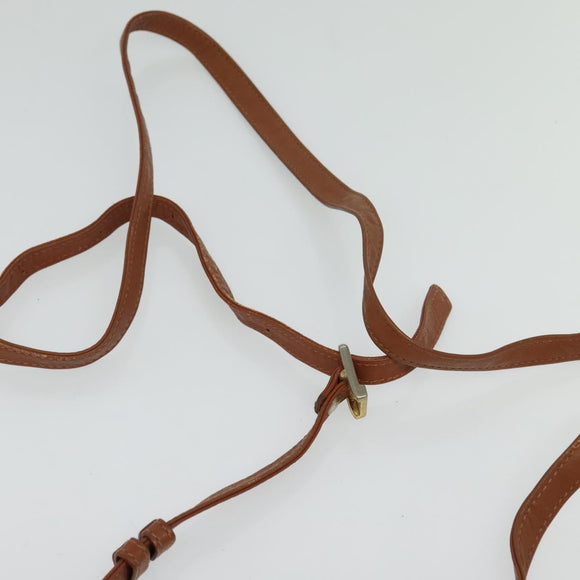 MCM Logogram Vicetos Shoulder Bag PVC Leather Brown Gold Auth bs26282