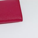 BVLGARI Long Wallet Leather Pink Gold Auth bs26284-11