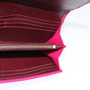 BVLGARI Long Wallet Leather Pink Gold Auth bs26284-16