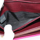 BVLGARI Long Wallet Leather Pink Gold Auth bs26284-18