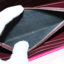 BVLGARI Long Wallet Leather Pink Gold Auth bs26284-20