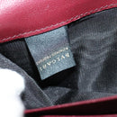 BVLGARI Long Wallet Leather Pink Gold Auth bs26284-23