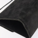 Salvatore Ferragamo Gancini Shoulder Bag Suede Black Gold Auth bs26286-13