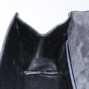 Salvatore Ferragamo Gancini Shoulder Bag Suede Black Gold Auth bs26286-19