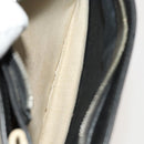 BALENCIAGA Shoulder Bag Canvas Beige Black Silver Auth bs26288-20