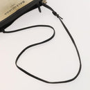 BALENCIAGA Shoulder Bag Canvas Beige Black Silver Auth bs26288-7