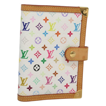 LOUIS VUITTON Multicolor Agenda PM Day Planner Cover White R21074 Auth bs26290
