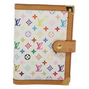LOUIS VUITTON Multicolor Agenda PM Day Planner Cover White R21074 Auth bs26290-13