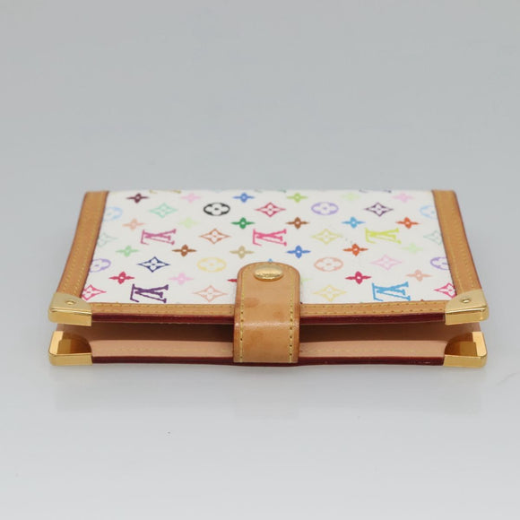 LOUIS VUITTON Multicolor Agenda PM Day Planner Cover White R21074 Auth bs26290