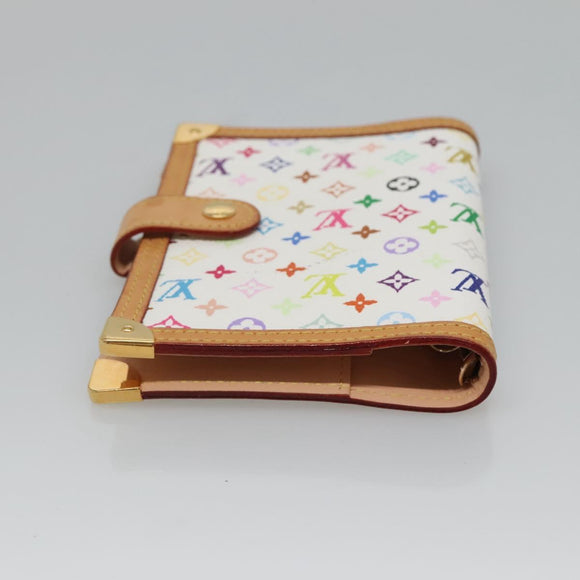 LOUIS VUITTON Multicolor Agenda PM Day Planner Cover White R21074 Auth bs26290