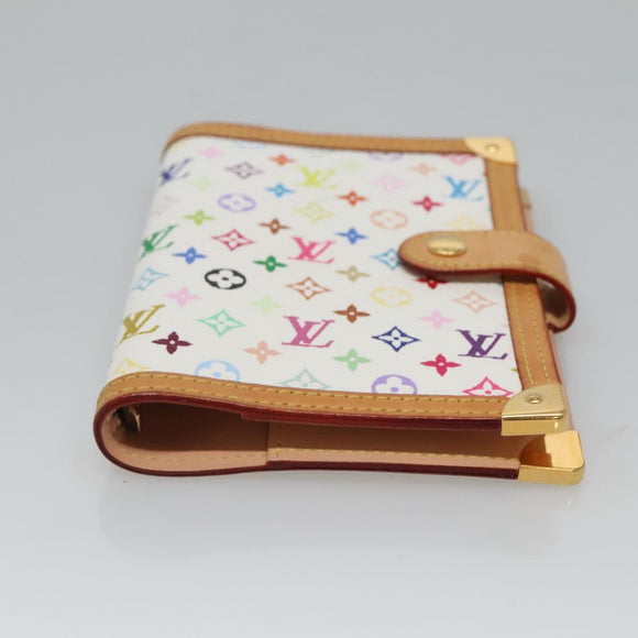 LOUIS VUITTON Multicolor Agenda PM Day Planner Cover White R21074 Auth bs26290