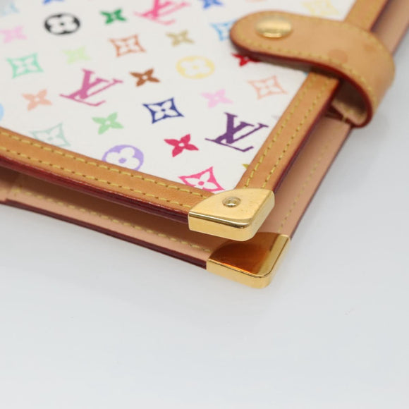LOUIS VUITTON Multicolor Agenda PM Day Planner Cover White R21074 Auth bs26290