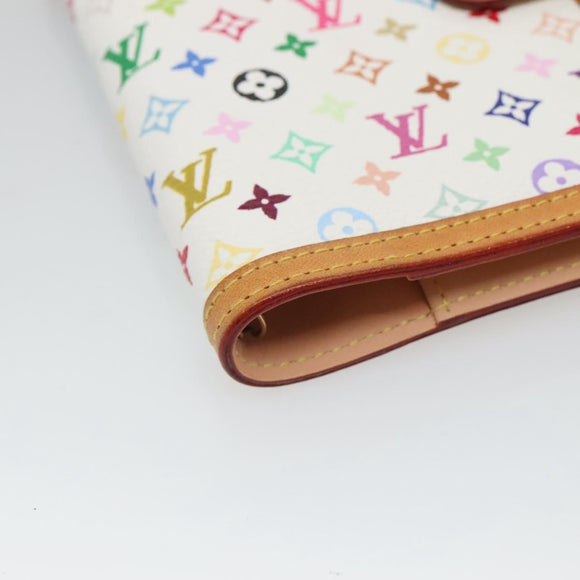 LOUIS VUITTON Multicolor Agenda PM Day Planner Cover White R21074 Auth bs26290