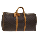LOUIS VUITTON Monogram Keepall 60 Boston Bag M41422 LV Auth bs26301-1