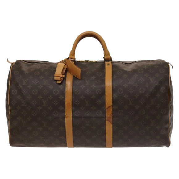 LOUIS VUITTON Monogram Keepall 60 Boston Bag M41422 LV Auth bs26301