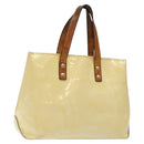 LOUIS VUITTON Monogram Vernis Reade PM Hand Bag Perle M91336 LV Auth bs26302-1