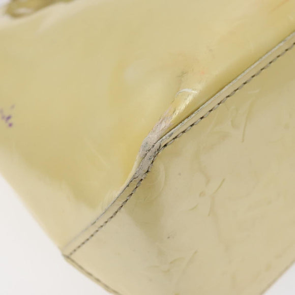 LOUIS VUITTON Monogram Vernis Reade PM Hand Bag Perle M91336 LV Auth bs26302