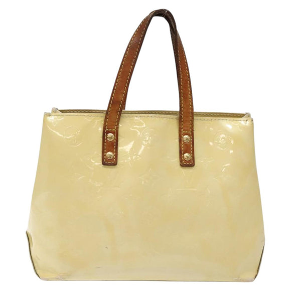LOUIS VUITTON Monogram Vernis Reade PM Hand Bag Perle M91336 LV Auth bs26302