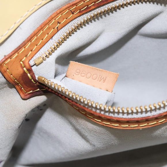 LOUIS VUITTON Monogram Vernis Reade PM Hand Bag Perle M91336 LV Auth bs26302