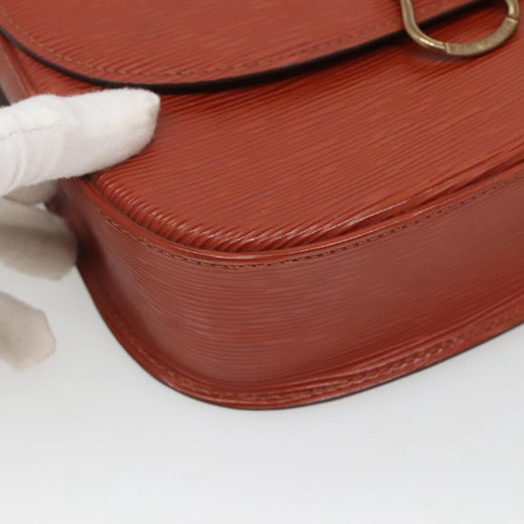 LOUIS VUITTON Epi Saint Cloud GM Shoulder Bag Brown M52193 LV Auth bs26304