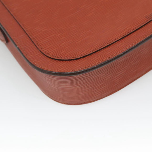 LOUIS VUITTON Epi Saint Cloud GM Shoulder Bag Brown M52193 LV Auth bs26304