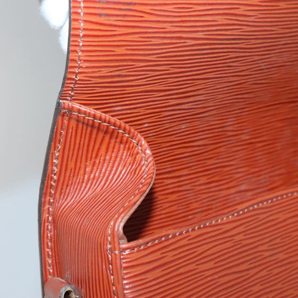 LOUIS VUITTON Epi Saint Cloud GM Shoulder Bag Brown M52193 LV Auth bs26304