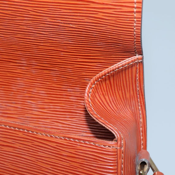 LOUIS VUITTON Epi Saint Cloud GM Shoulder Bag Brown M52193 LV Auth bs26304