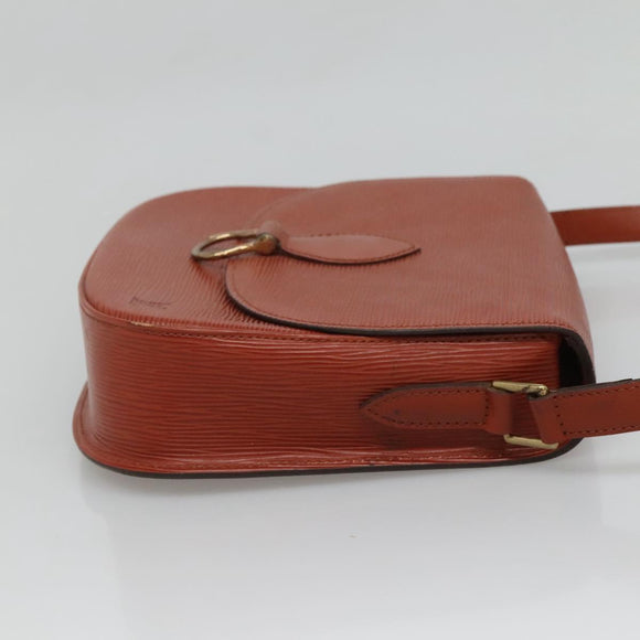 LOUIS VUITTON Epi Saint Cloud GM Shoulder Bag Brown M52193 LV Auth bs26304