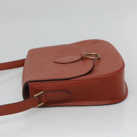 LOUIS VUITTON Epi Saint Cloud GM Shoulder Bag Brown M52193 LV Auth bs26304