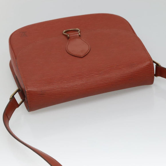 LOUIS VUITTON Epi Saint Cloud GM Shoulder Bag Brown M52193 LV Auth bs26304