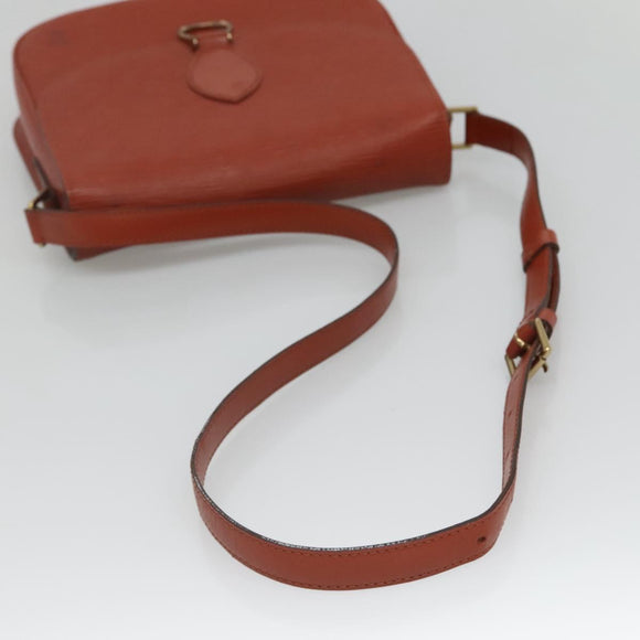 LOUIS VUITTON Epi Saint Cloud GM Shoulder Bag Brown M52193 LV Auth bs26304