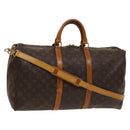 LOUIS VUITTON Monogram Keepall Bandouliere 50 Boston Bag M41416 LV Auth bs26309-1