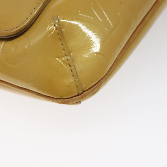 LOUIS VUITTON Monogram Vernis Thompson Street Bag Beige M91301 LV Auth bs26312