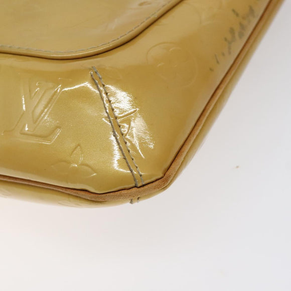 LOUIS VUITTON Monogram Vernis Thompson Street Bag Beige M91301 LV Auth bs26312