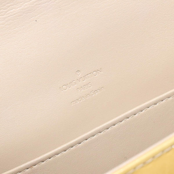 LOUIS VUITTON Monogram Vernis Thompson Street Bag Beige M91301 LV Auth bs26312