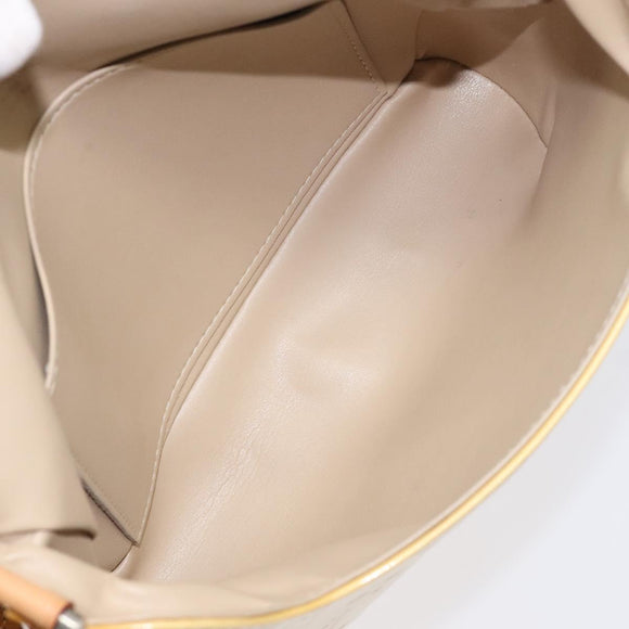 LOUIS VUITTON Monogram Vernis Thompson Street Bag Beige M91301 LV Auth bs26312