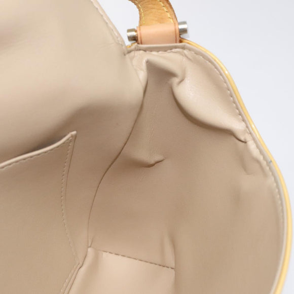 LOUIS VUITTON Monogram Vernis Thompson Street Bag Beige M91301 LV Auth bs26312