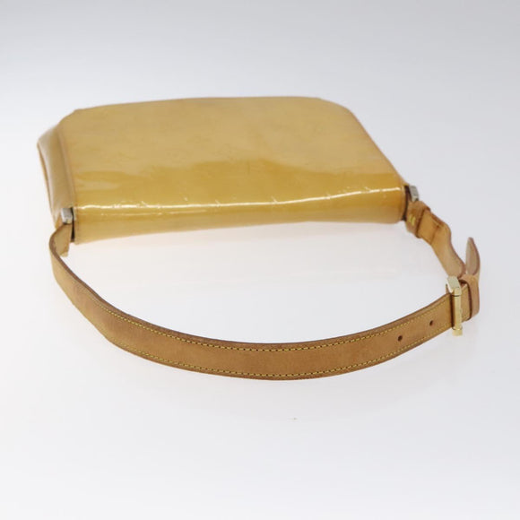 LOUIS VUITTON Monogram Vernis Thompson Street Bag Beige M91301 LV Auth bs26312