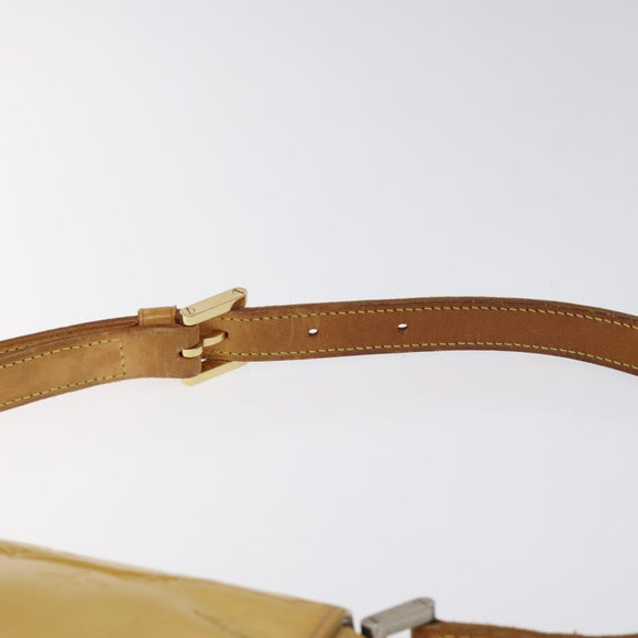 LOUIS VUITTON Monogram Vernis Thompson Street Bag Beige M91301 LV Auth bs26312