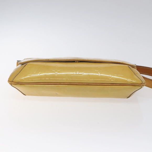 LOUIS VUITTON Monogram Vernis Thompson Street Bag Beige M91301 LV Auth bs26312