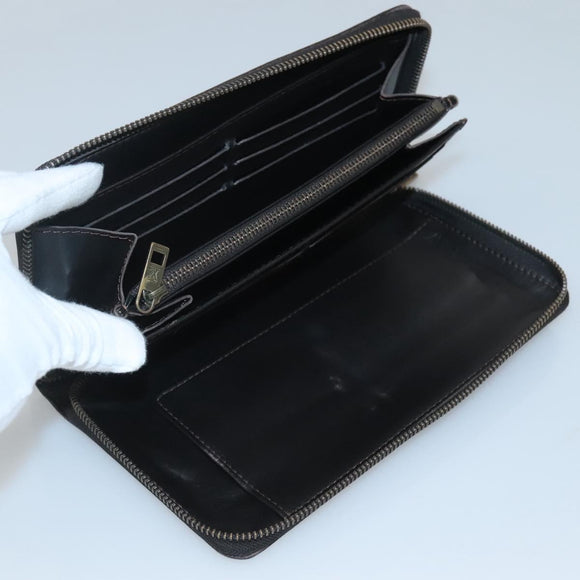LOUIS VUITTON Utah Zippy Organizer Long Wallet Brown M97025 LV Auth bs26317