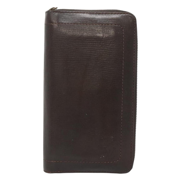 LOUIS VUITTON Utah Zippy Organizer Long Wallet Brown M97025 LV Auth bs26317