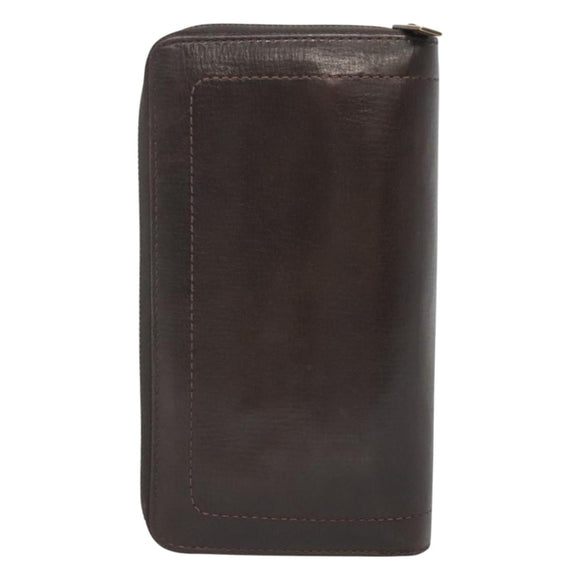LOUIS VUITTON Utah Zippy Organizer Long Wallet Brown M97025 LV Auth bs26317