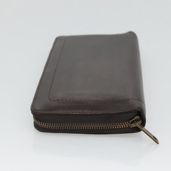 LOUIS VUITTON Utah Zippy Organizer Long Wallet Brown M97025 LV Auth bs26317