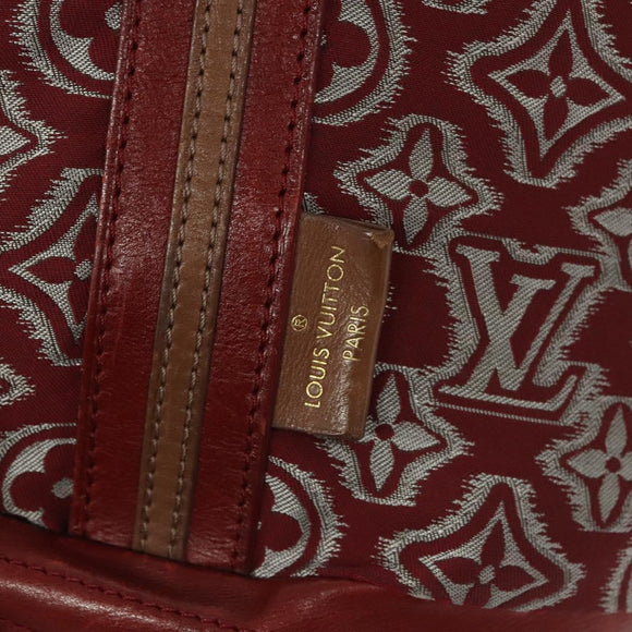 LOUIS VUITTON Monogram Jaguar Aviator Hand Bag Bordeaux M40384 LV Auth bs26320