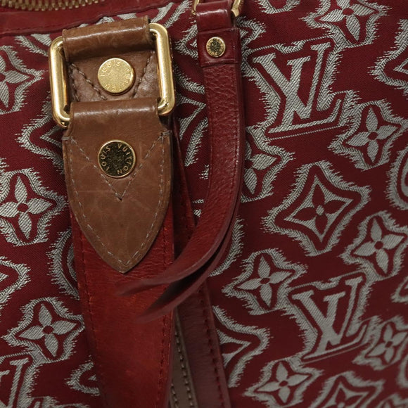 LOUIS VUITTON Monogram Jaguar Aviator Hand Bag Bordeaux M40384 LV Auth bs26320