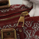 LOUIS VUITTON Monogram Jaguar Aviator Hand Bag Bordeaux M40384 LV Auth bs26320-9