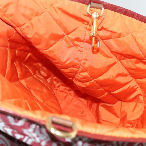 LOUIS VUITTON Monogram Jaguar Aviator Hand Bag Bordeaux M40384 LV Auth bs26320